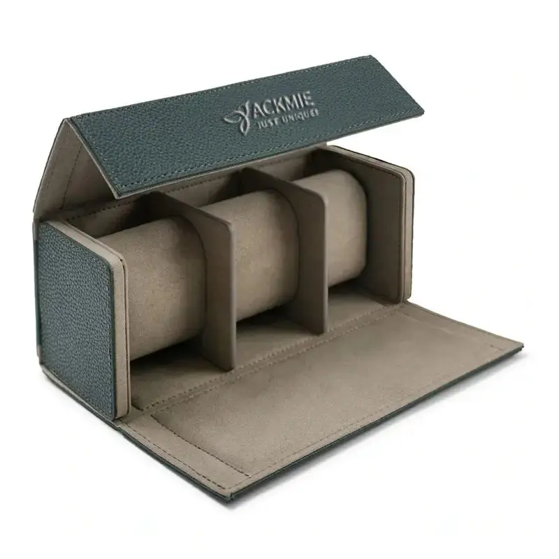 Wholesale Luxury Pu Leather Travel 3 Slots Watch Storage Box Manufacturer, Factories
