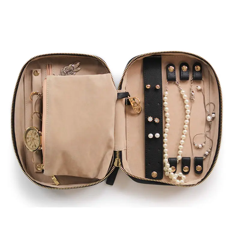 China Full Grain Leather Jewelry Travel Case Factory, Factories