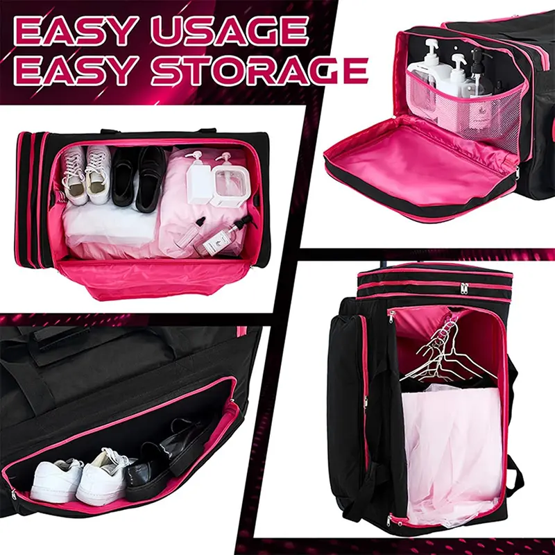 Wholesale Dance Bag With Hanger Dance Costume Rolling Hanger Bag Manufacturer, Manufacturers