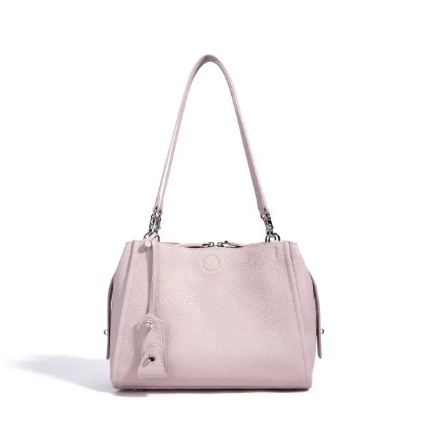 China Genuine Leather Luxury Fashion Designer Button Closure Waterproof Polyester Casual Large Capacity Shoulder Strap Women Handbag Manufacturers, Factories