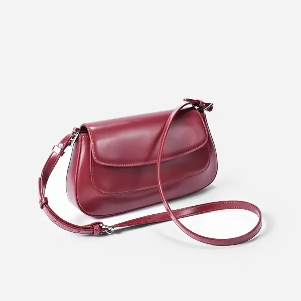 China Women's Luxury Genuine Leather Waterproof Shoulder Strap Handbag with Polyester Lining Modern Stylish Design Manufacturer, Supplier