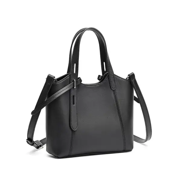 Wholesale Women Genuine Leather Basket Tote Bag, Niche Designer Bucket Handbag, Casual Versatile Shoulder & Crossbody Bag Manufacturers, Factories