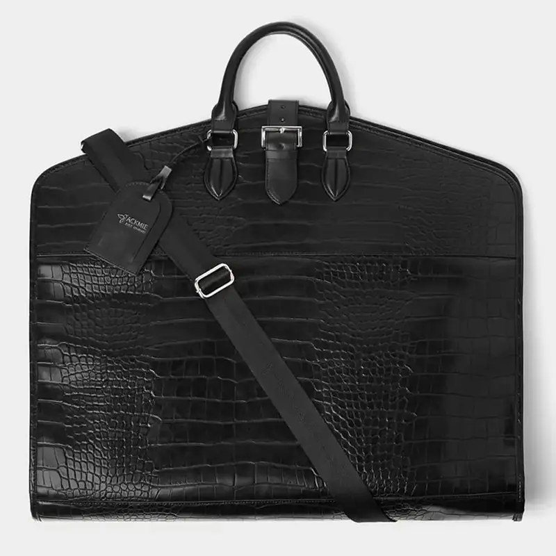Wholesale Black PU Fashion Men's Duffle Travel Bag Manufacturers, Factory