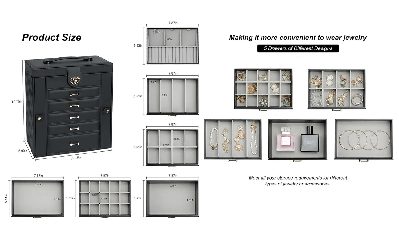 Top cover mirror and lock design