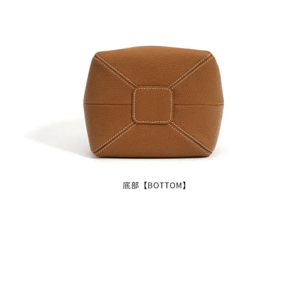 Wholesale Luxury Genuine Leather Durable Waterproof Button Closure Stylish Handbag with Polyester Lining Manufacturer, Suppliers