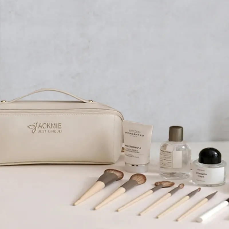 China Women's Large PU Leather Makeup Bag Toiletry Bag Manufacturers, Supplier
