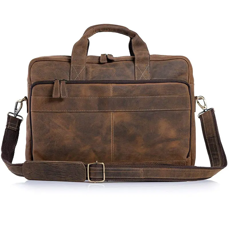 China 18-inch Laptop Leather Laptop Bag Messenger Bag Manufacturer, Manufacturers
