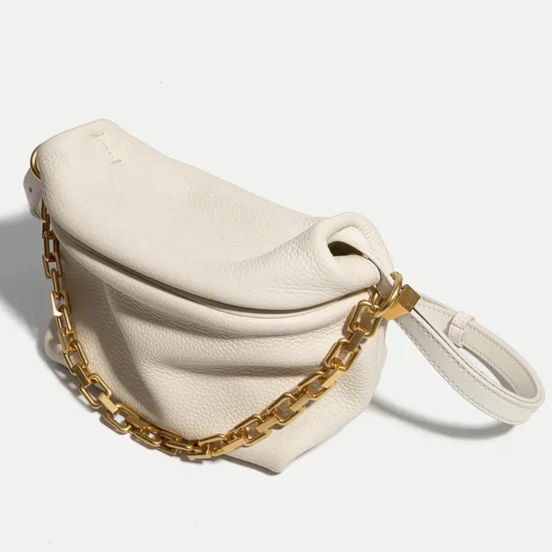 China Women's Fluffy Small Leather Shoulder Bag Cloud Bucket Bag Manufacturers, Factories