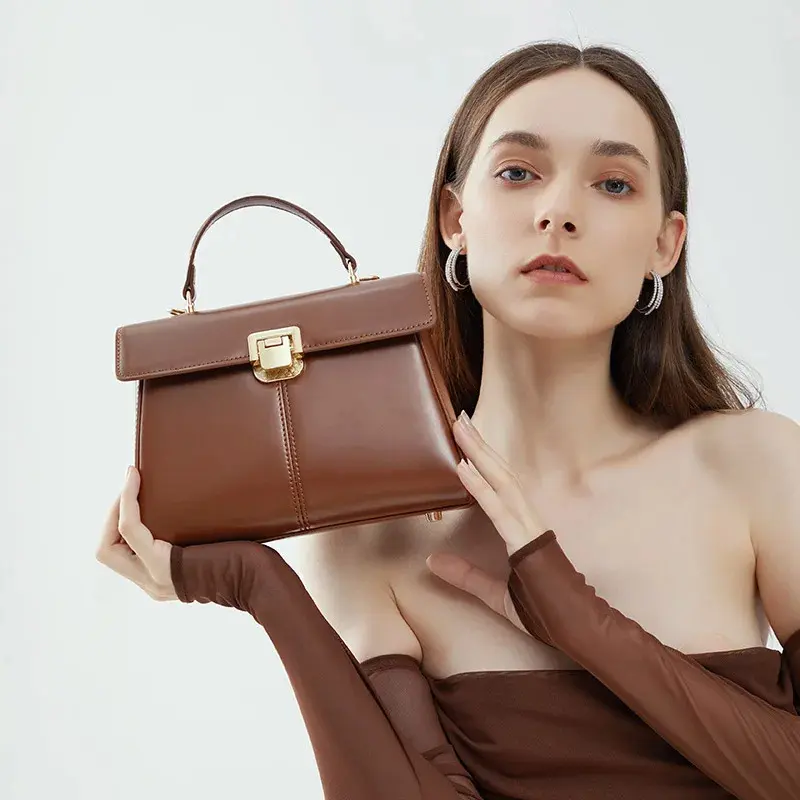 Genuine Leather Handbag Detail 3
