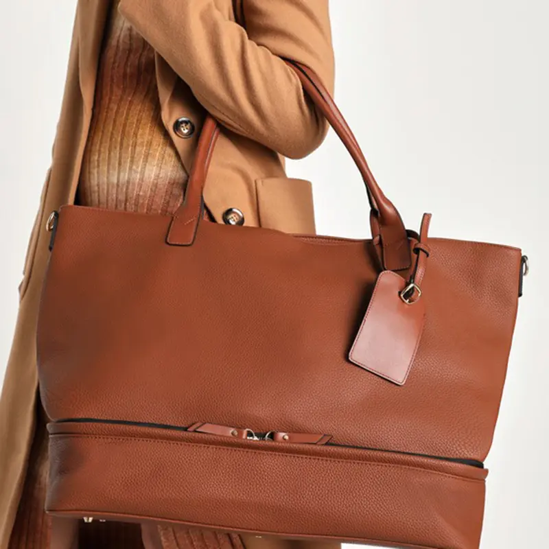 Wholesale Weekend Traveler Cognac Tote Bag Manufacturer, Suppliers