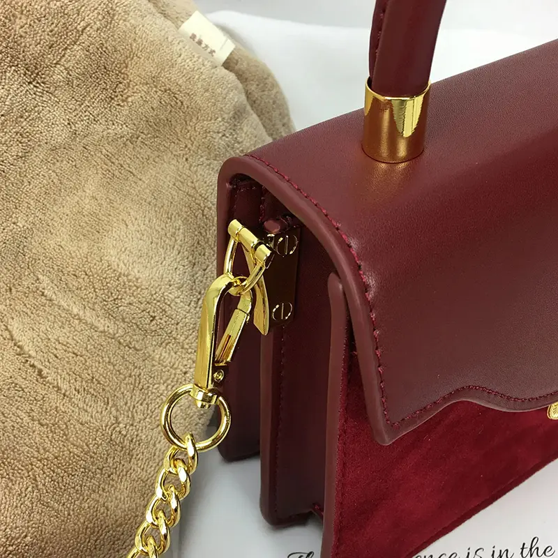 Wholesale Pu Leather Ladies Handbag Luxury Purse With Chain Factory, Suppliers