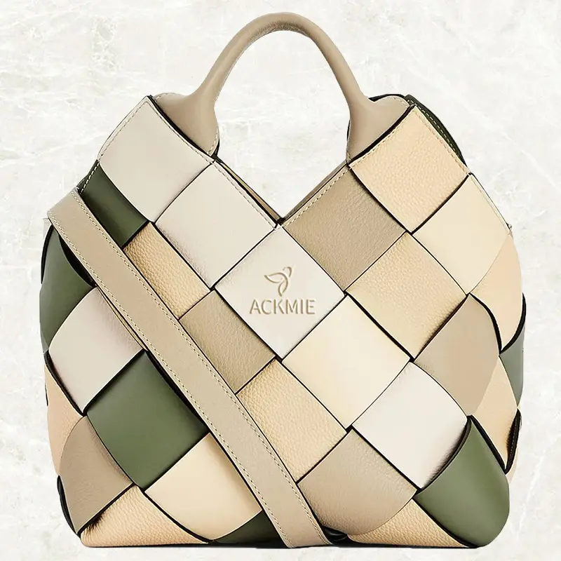 Wholesale Large Capacity Women's Handbag Leather Braided Handbag Factories, Suppliers