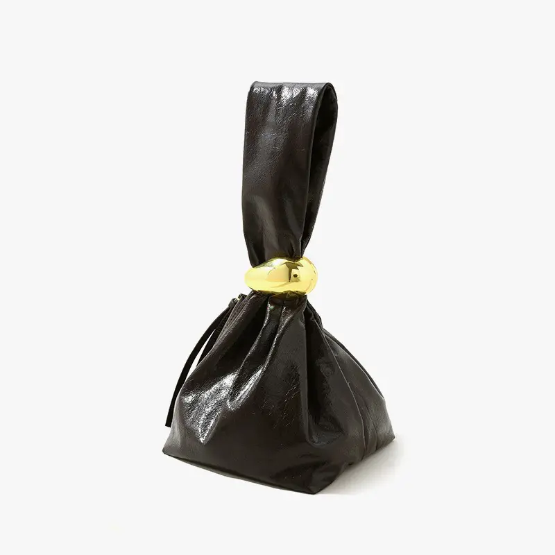 Wholesale Crystal Wax Cowhide Handbag Gift Bag Purse Manufacturers, Supplier