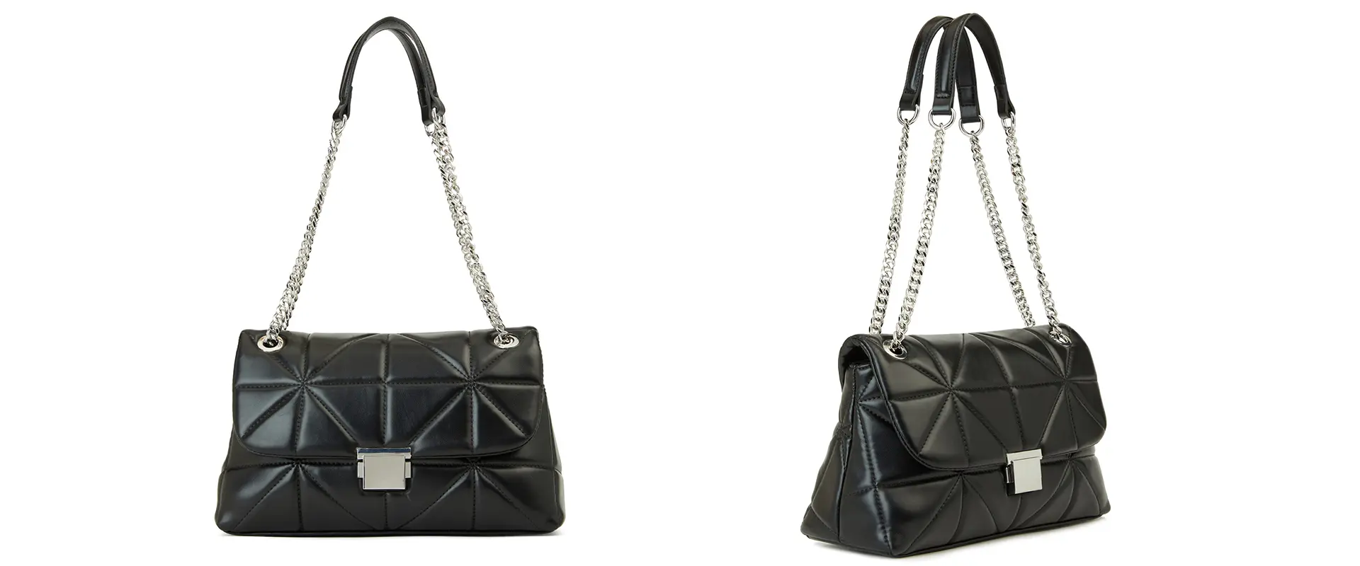 Quilted satchel bag everyday style