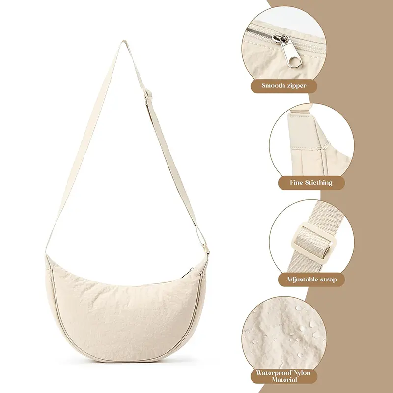 China Women's Crossbody Bag Dumpling Bag Crescent Bag Factories, Supplier