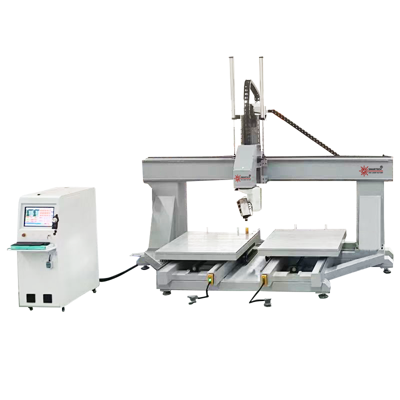 5 Axis CNC Router Machine with NC Studio Mach3 Syntec Control Systems and Core Motor Pump Components