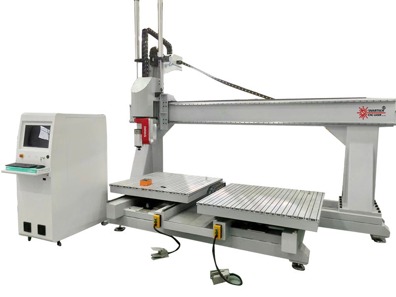 5 Axis CNC Router Machine with NC Studio Mach3 Syntec Control Systems and Core Motor Pump Components
