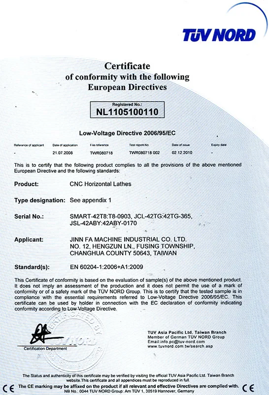 Certificate document