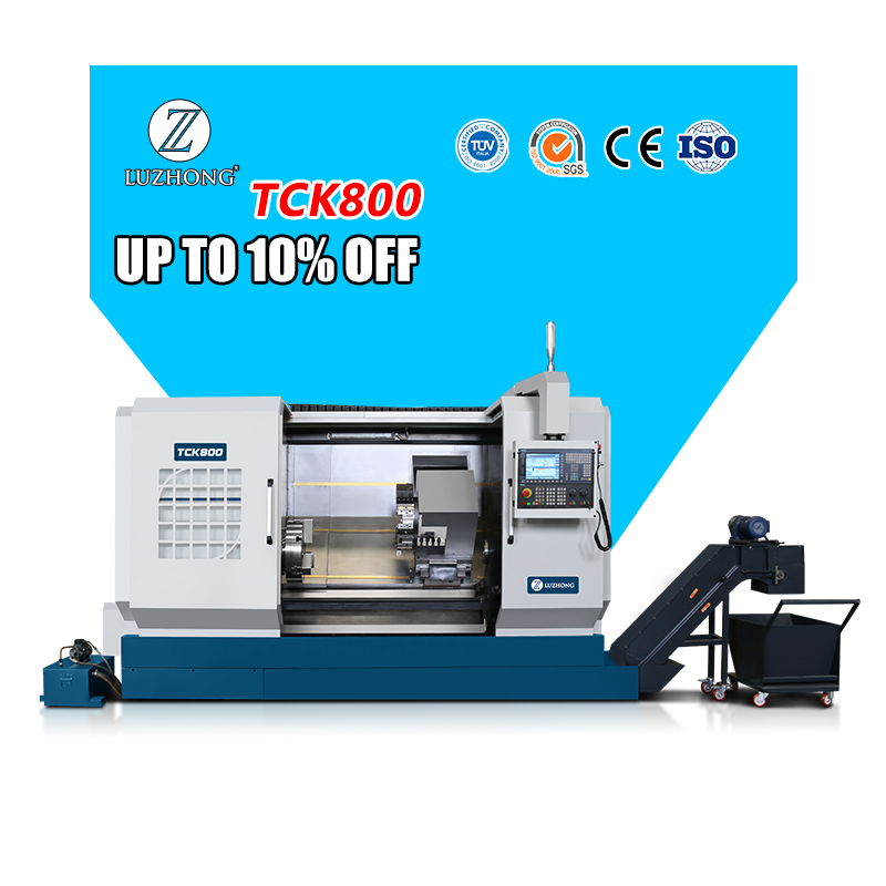 High Quality Cnc Lathe Stainless Machine TCK500 TCK630 TCK800 Machine Lathe Cnc Slant Bed With Caxis Live Milling