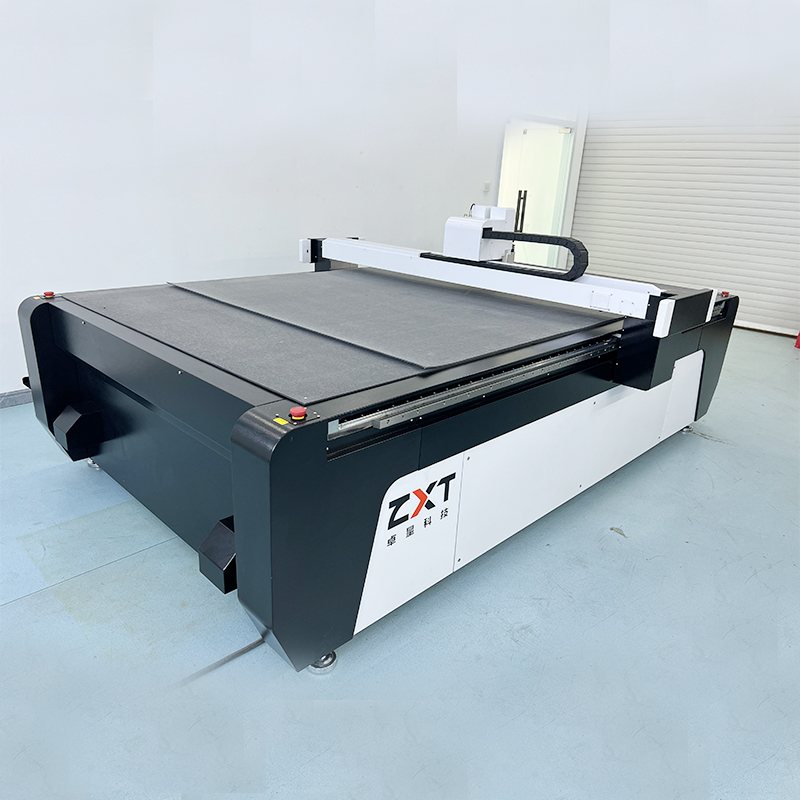 ZXT CNC Oscillating Knife Cutter Advertising Stickers Carton Box KT Board Cardboard Cutting Machine For Sale