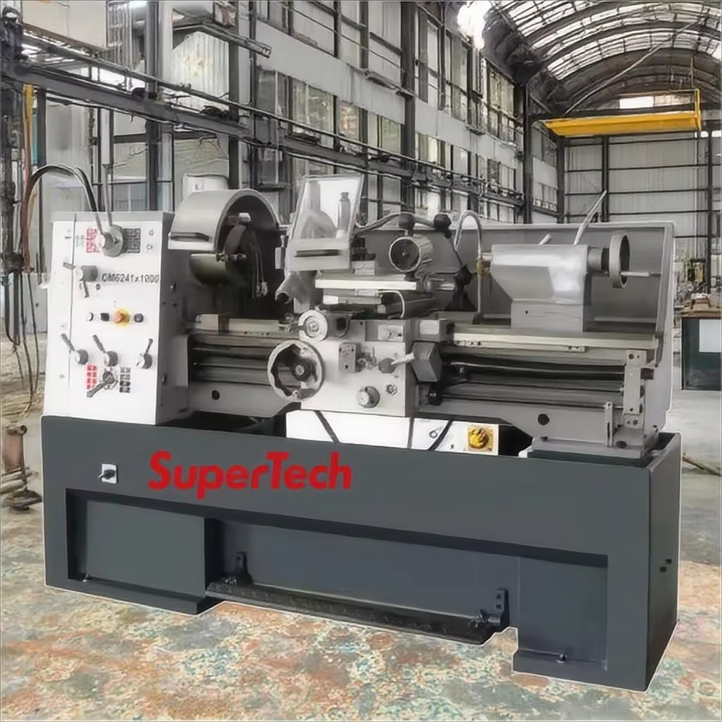 SuperTech CD6241/1000 Digital Multifunctional Horizontal Manual Lathe Used Condition Medium Duty Metal Processing Benchtop Model