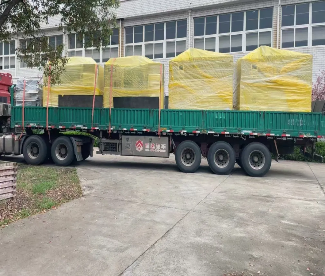 Loading of CNC Lathe into container