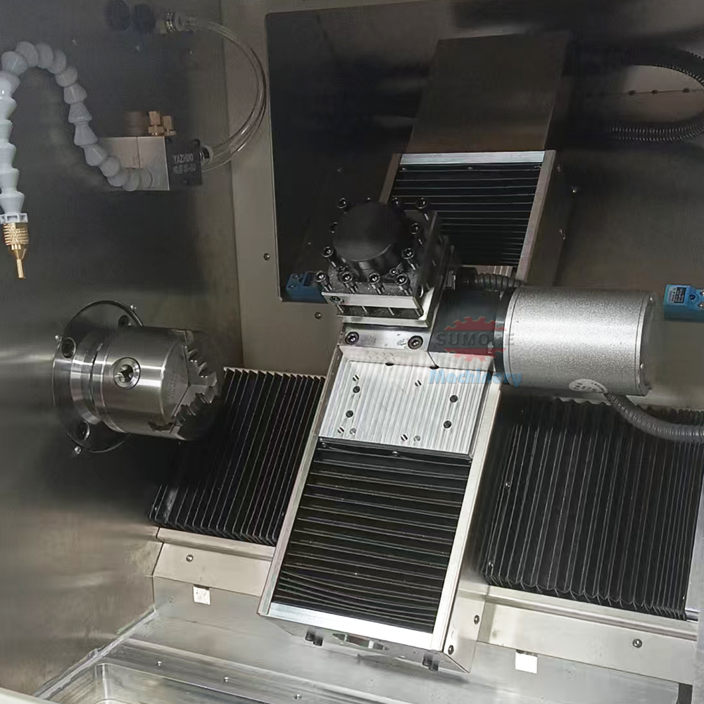 Sumore Benchtop Horizontal CNC Lathe Machine Digital Single Spindle Light Duty Small Slant Bed STC2150