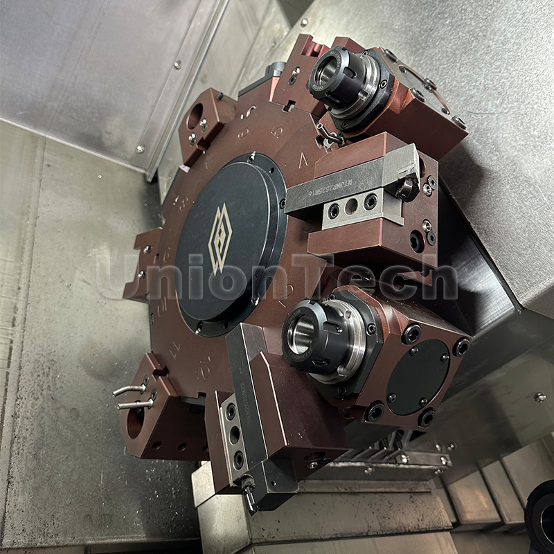 High Precision 3 Axis Torno CNC Lathe Machine Slant Bed Metal Horizontal Benchtop 6 Inch Tck56Y 12 Stations CNC Turret KND