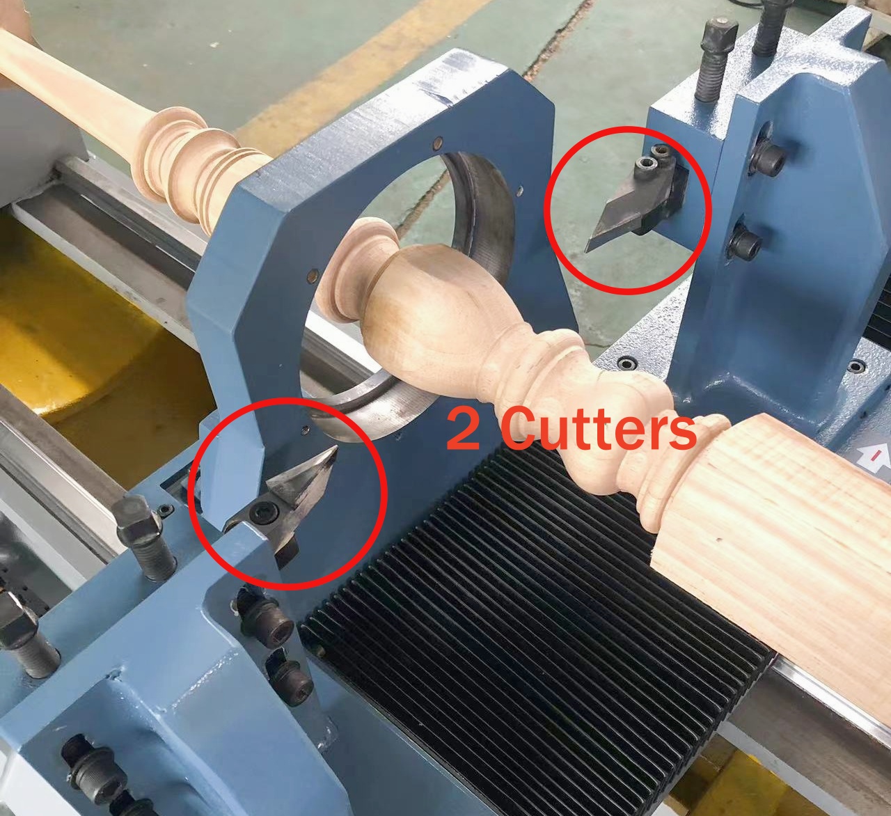 Yowing Wood Lathe 2 Cutters CNC Milling Turning Lathe Machine for Stair Railing MC3015