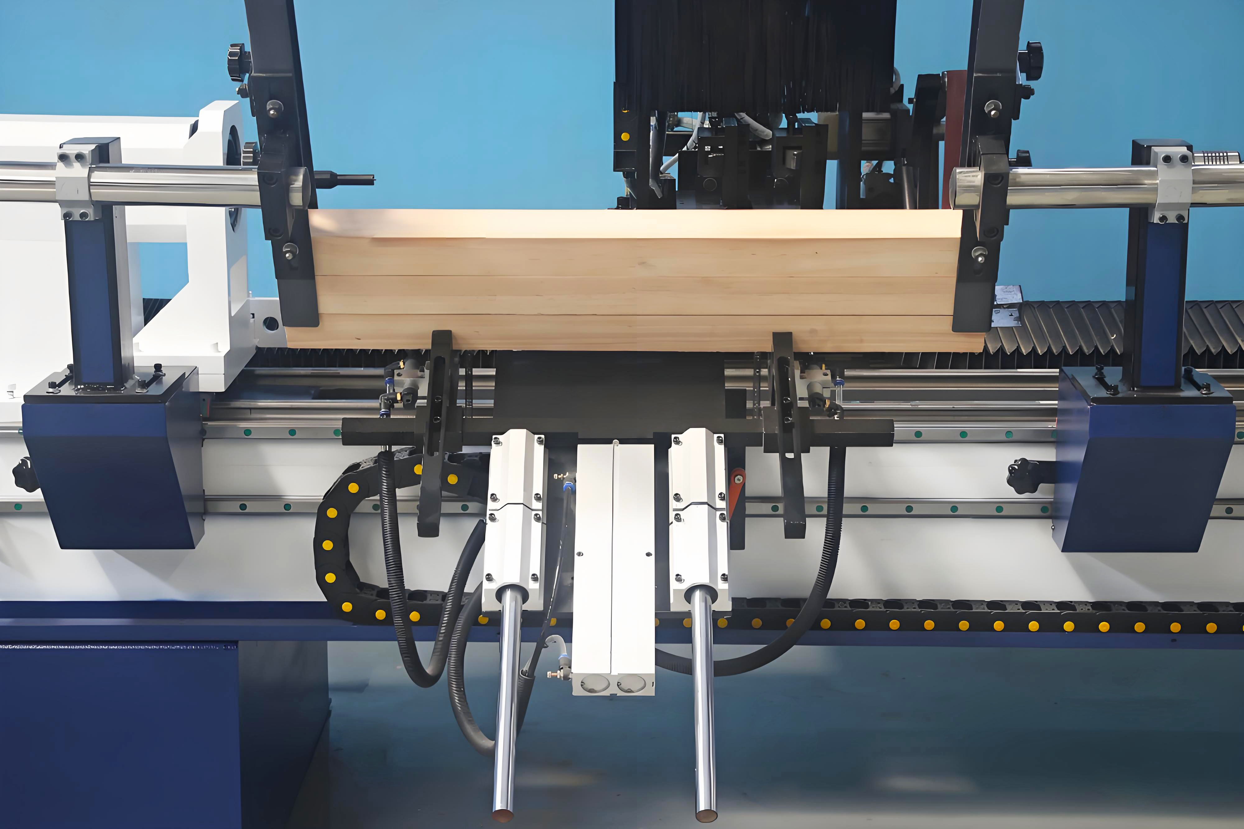 CNC Woodworking Lathe 5 Axis with RTCP Function for Complex Staircase Spiral Stairs Turning Milling