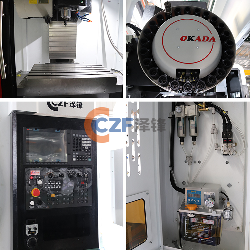 VMC856 CNC Vertical Machining Center with Single Spindle BT40 Automatic Fanuc Control System for Automotive Parts