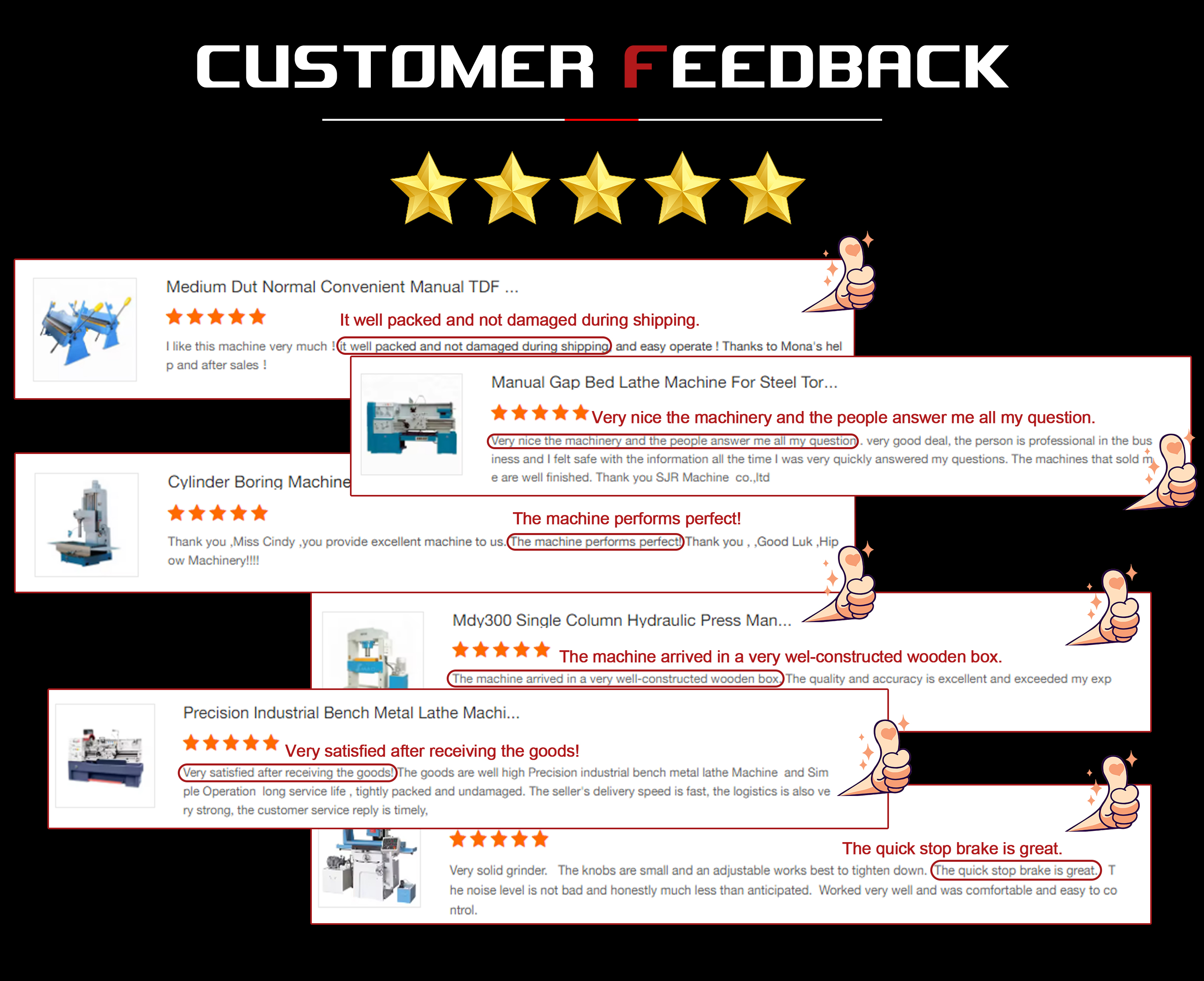 Positive Customer Reviews
