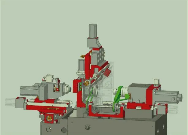 New Tech B20 Sub Spindle CNC Swiss Type 5 Axis Lathe Machine