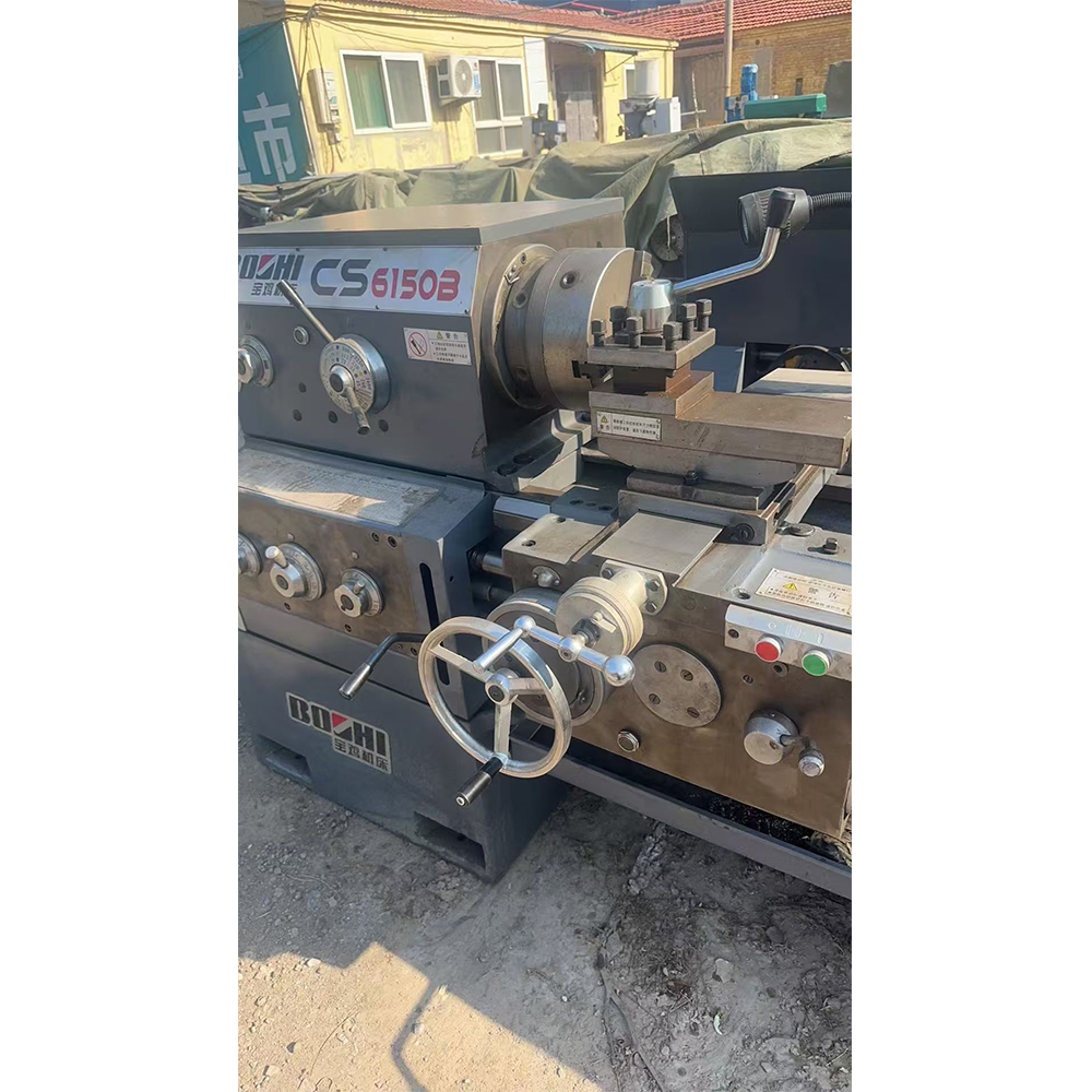 Old Benchtop Baoji CS6150 B 500mm Swing Second Hand Lathe Machine 1 1.5 2 Meter Iron Tool Set
