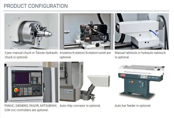 High Precision Swiss Type CNC Automatic Lathe with CE Ck6140s/1000