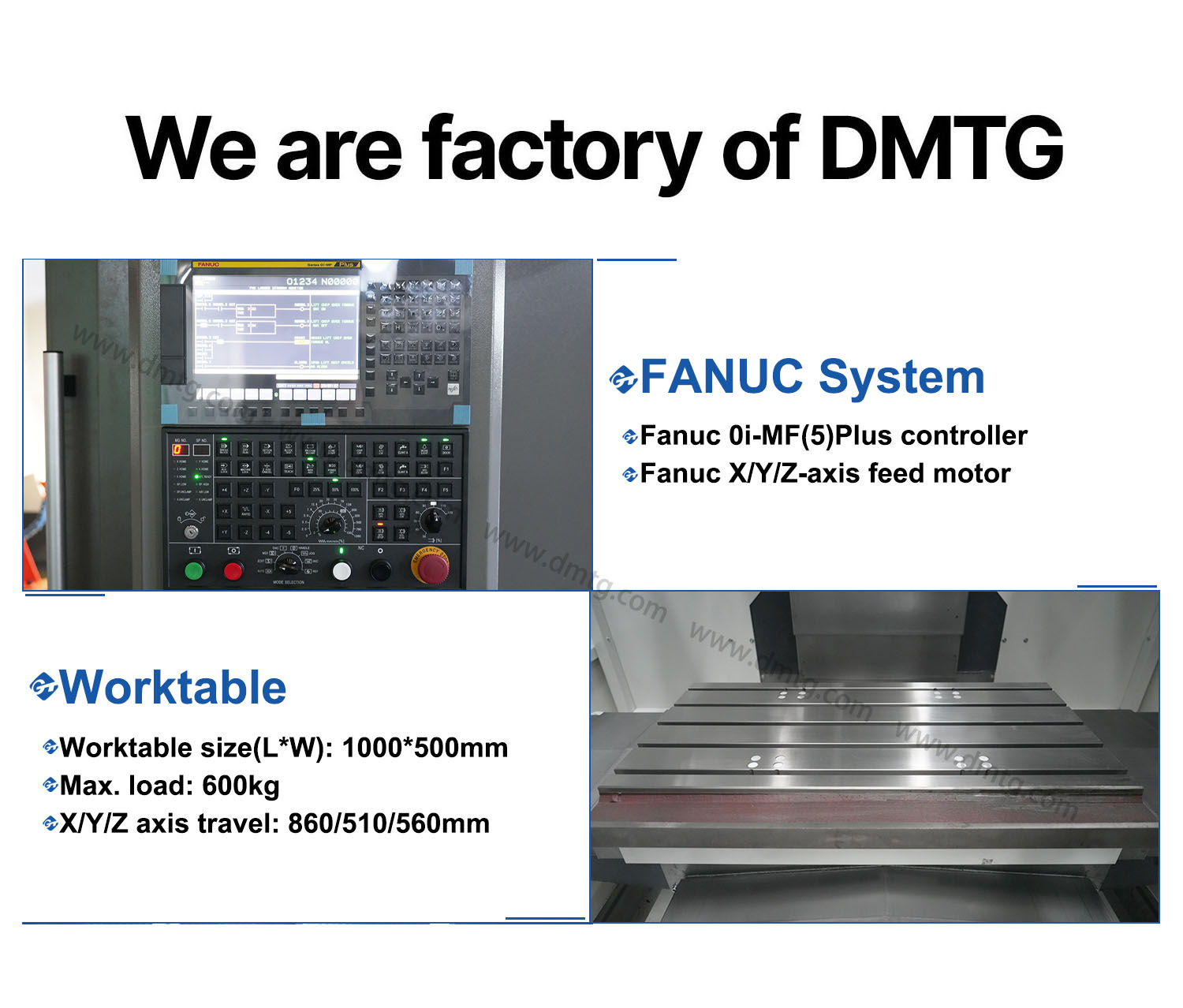 GT DMTG VMC850 Cnc Machining Center 4 Axis Cnc Machining Center For Aluminum Vmc Centro De Usinagem Pequeno