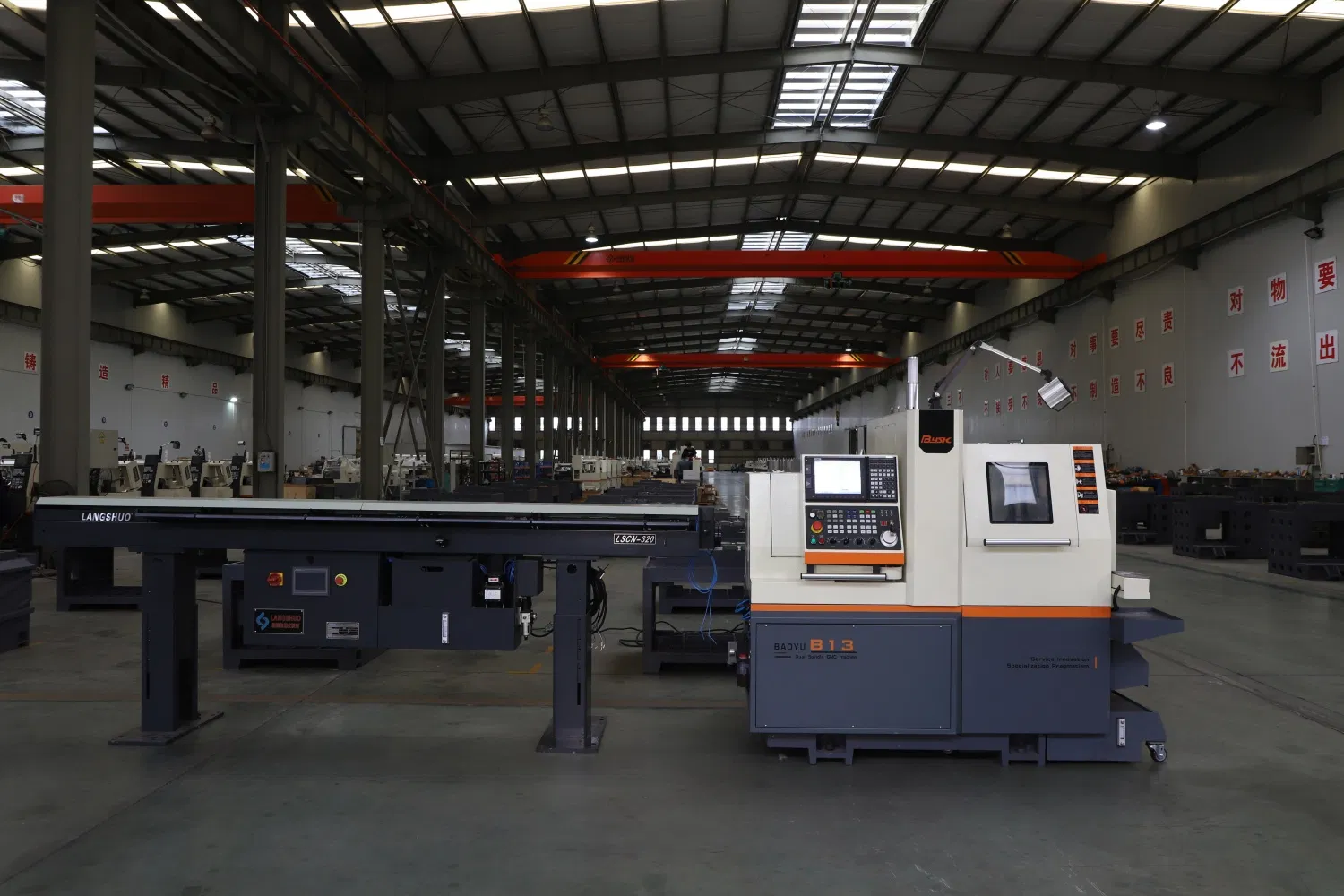 Customizable B13 Double Spindle Swiss Type Automatic CNC Lathe with 2 Spindle