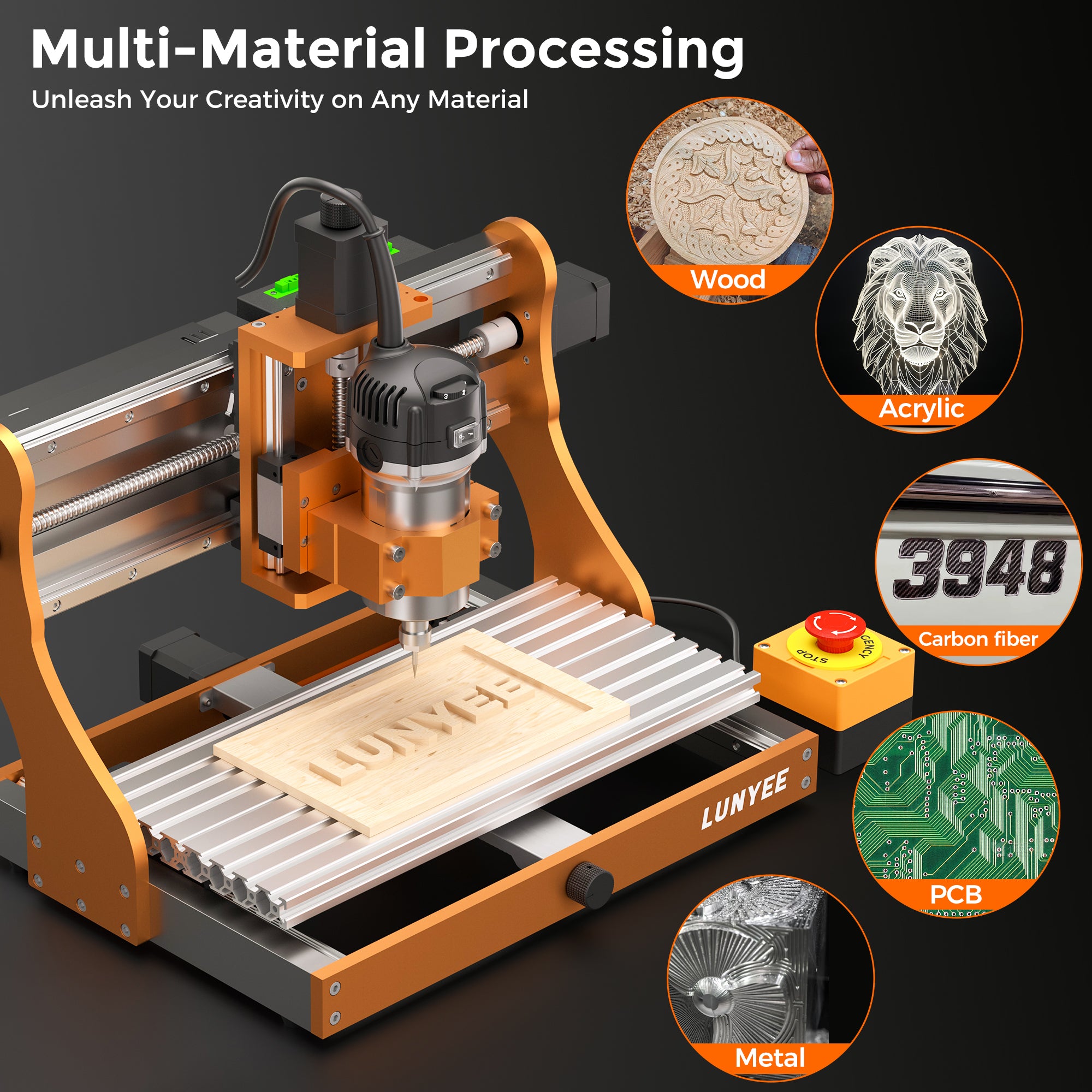 3020 Nova CNC Router with 10W Laser Head and 710W Spindle Desktop CNC Engraving Machine for Wood