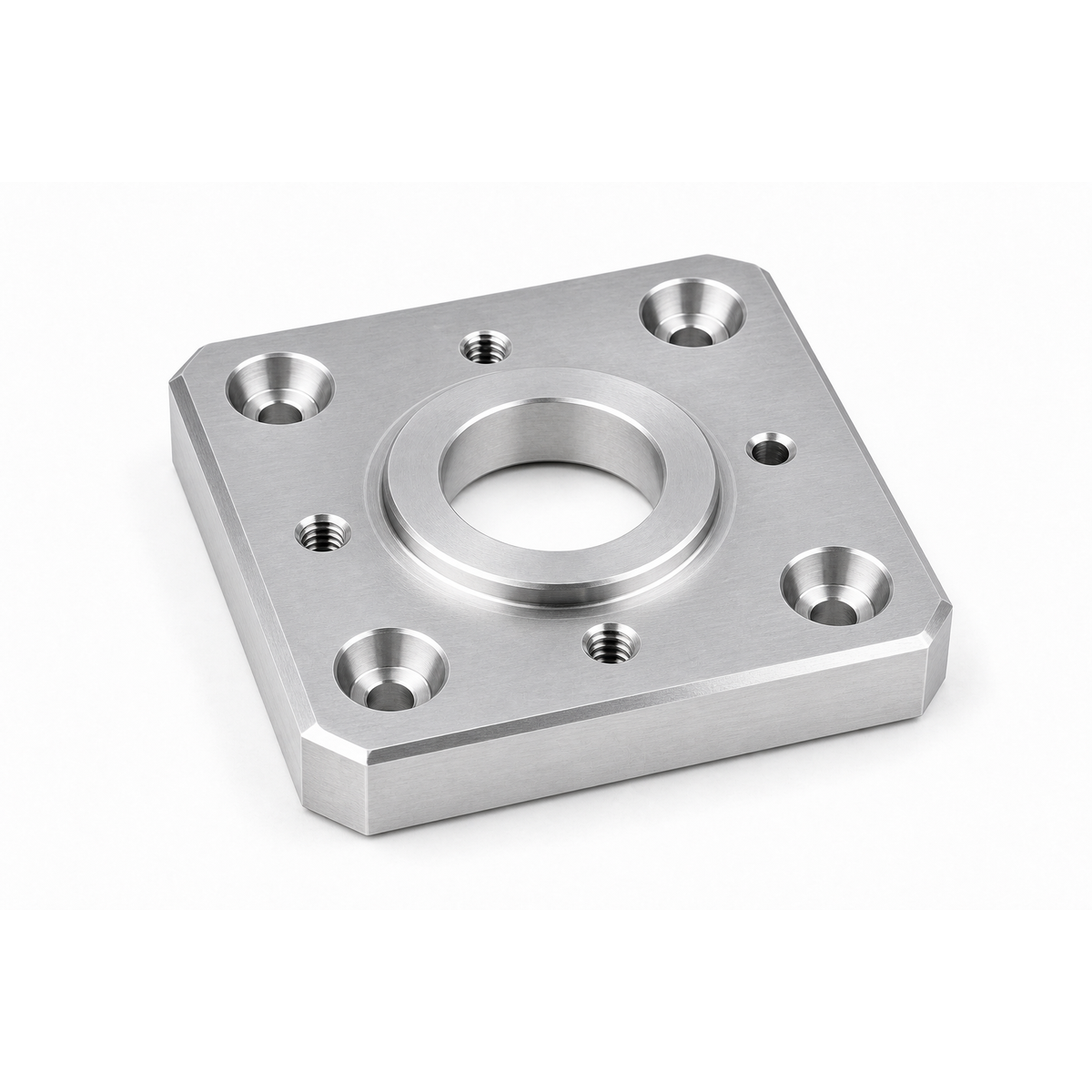 4 Axis CNC Milling Aluminum 6061 7075 Flange For Test Fixtures High Tolerance Precision CNC Milling Parts CNc Machining Part