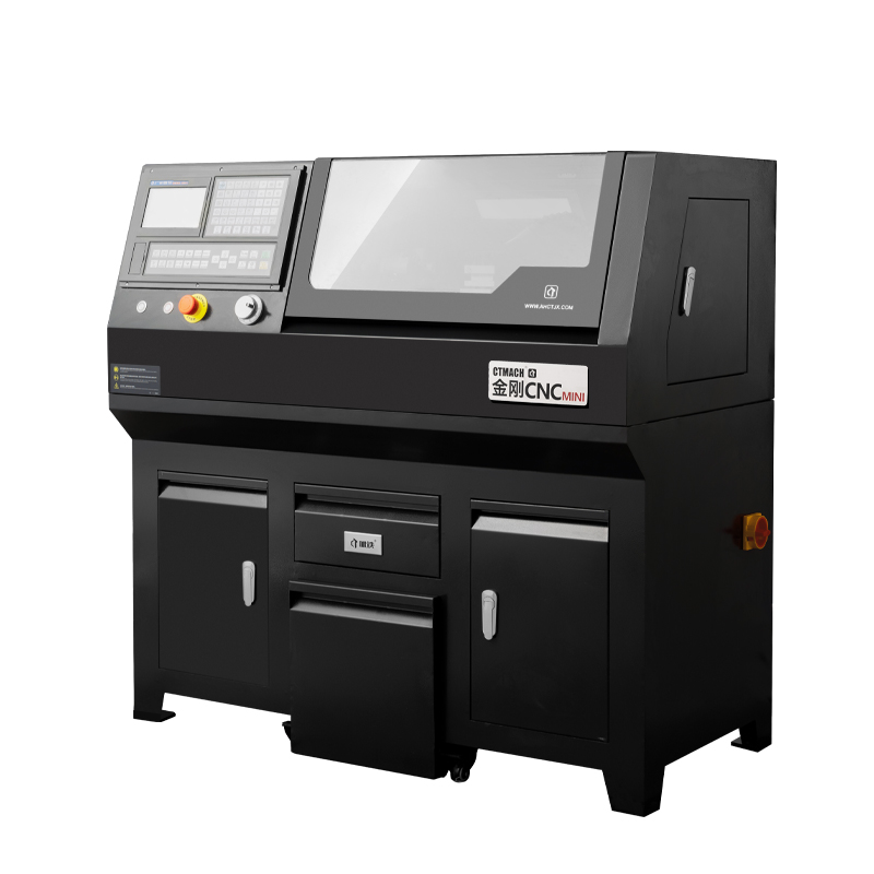 CTMACH CTCNC21C Mini CNC Turning Machine CNC Benchtop Cnc Lathe Machine with GSK Controller CNC210 for Training and Education