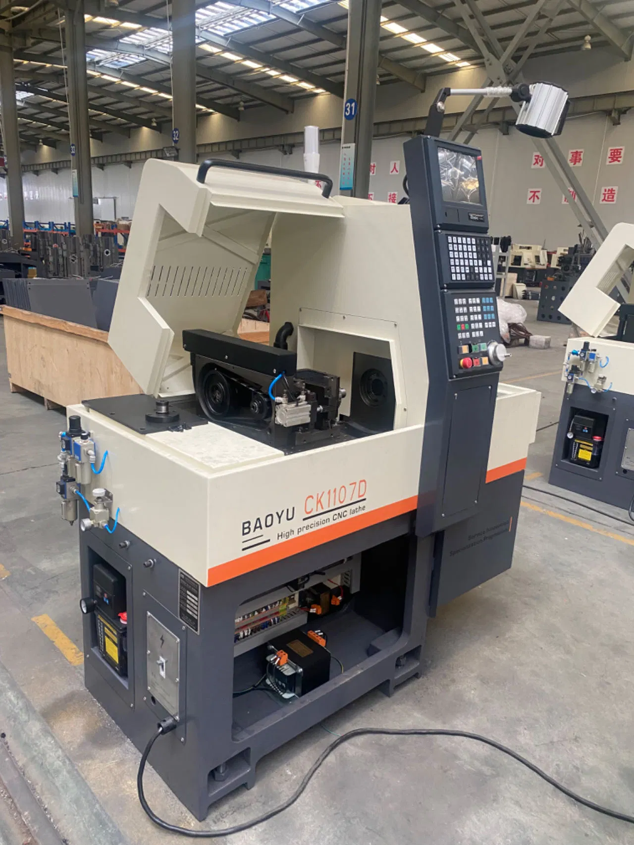 Baoyu Bysk Ck1107D 3 Axis Sliding Headstock Swiss Type CNC Lathe