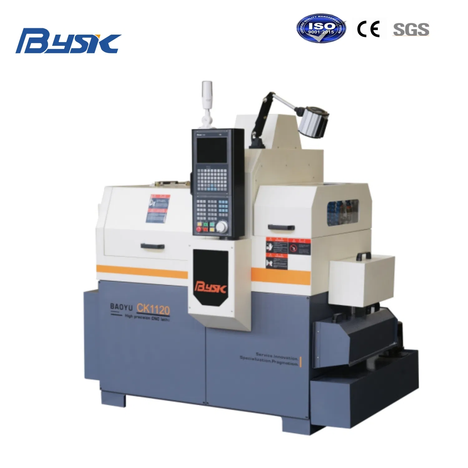Small Metal Lathe Ck1120 Swiss-Type CNC Lathe with 3 Axes