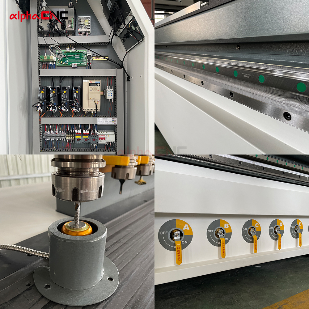 Hot Selling Alpha Wood CNC Router ATC 3 Axis 220V 380V Wood Carving ATC Nesting CNC Router Machine 2130 For Furniture Cabinet