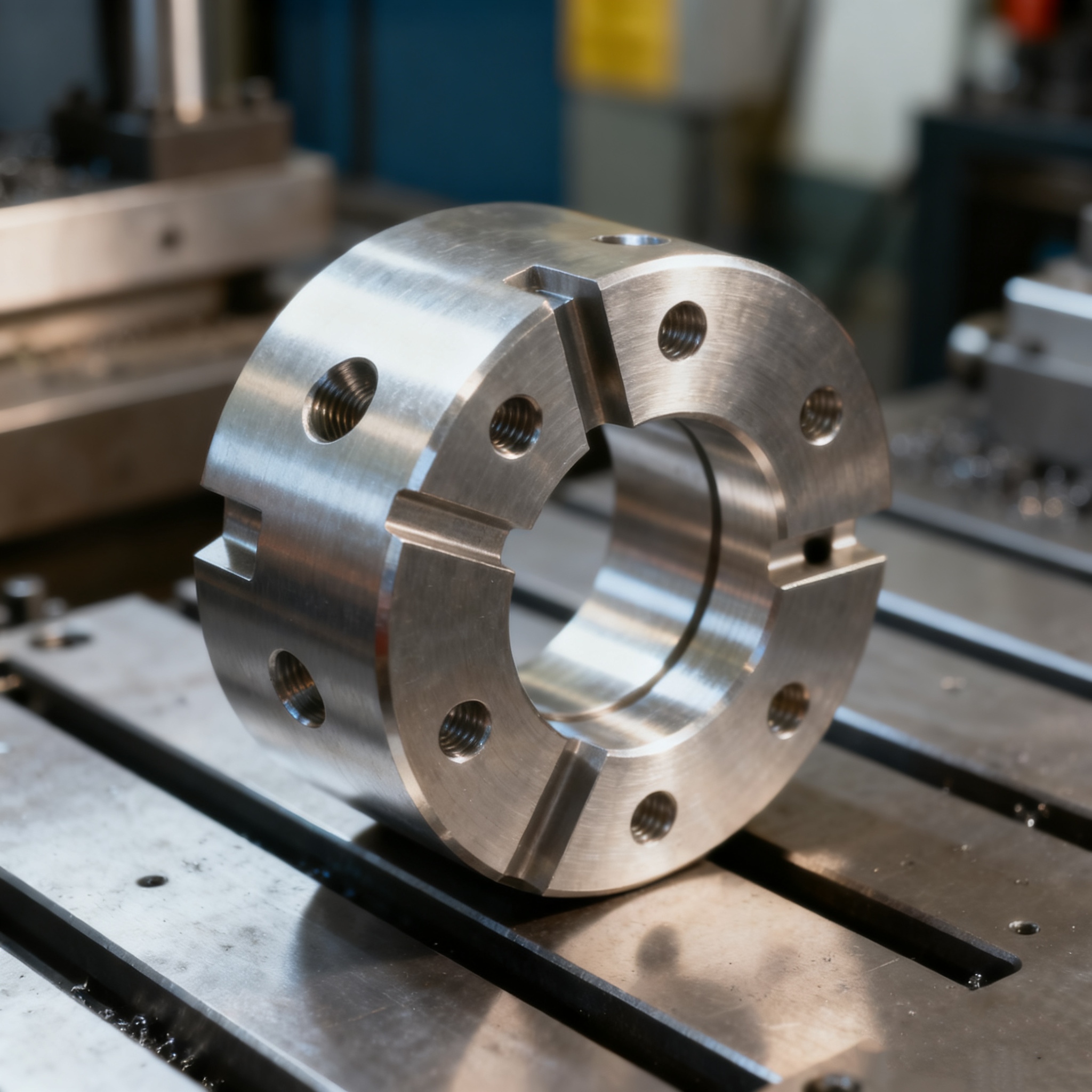Five Axis CNC Machine Tool Machining High-precision Stainless Steel Parts CNC Drilling Broaching Milling Customization Service