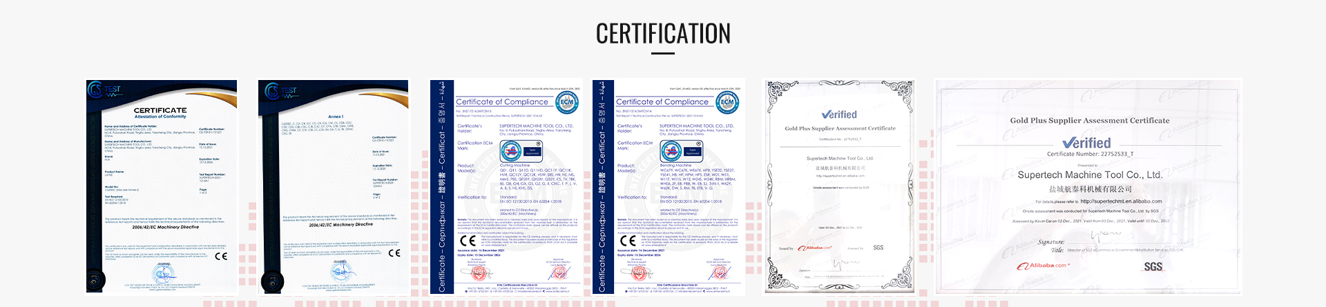 Certifications