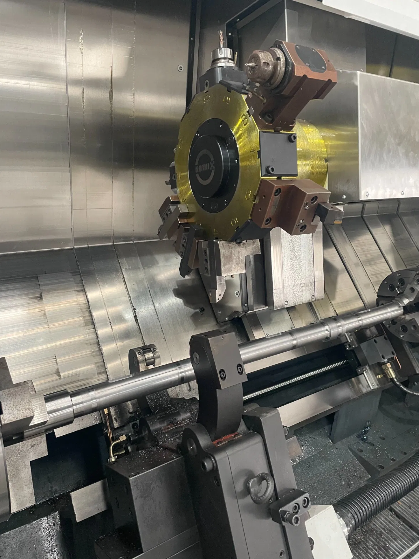 Swiss Type Alloy Ckx550-1500 CNC OEM Machine Turning Milling Lathe Turn-Mill Composite Center