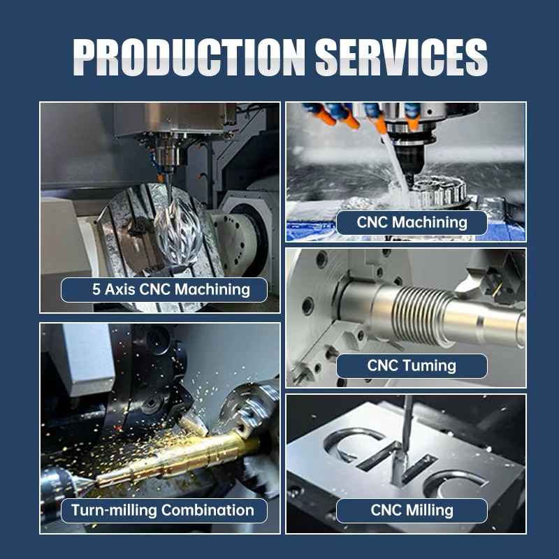 Robot Precision Small Parts Machining Center For Stainless Steel Steel Smooth Finish Customized Support Five/Seven Axis CNC