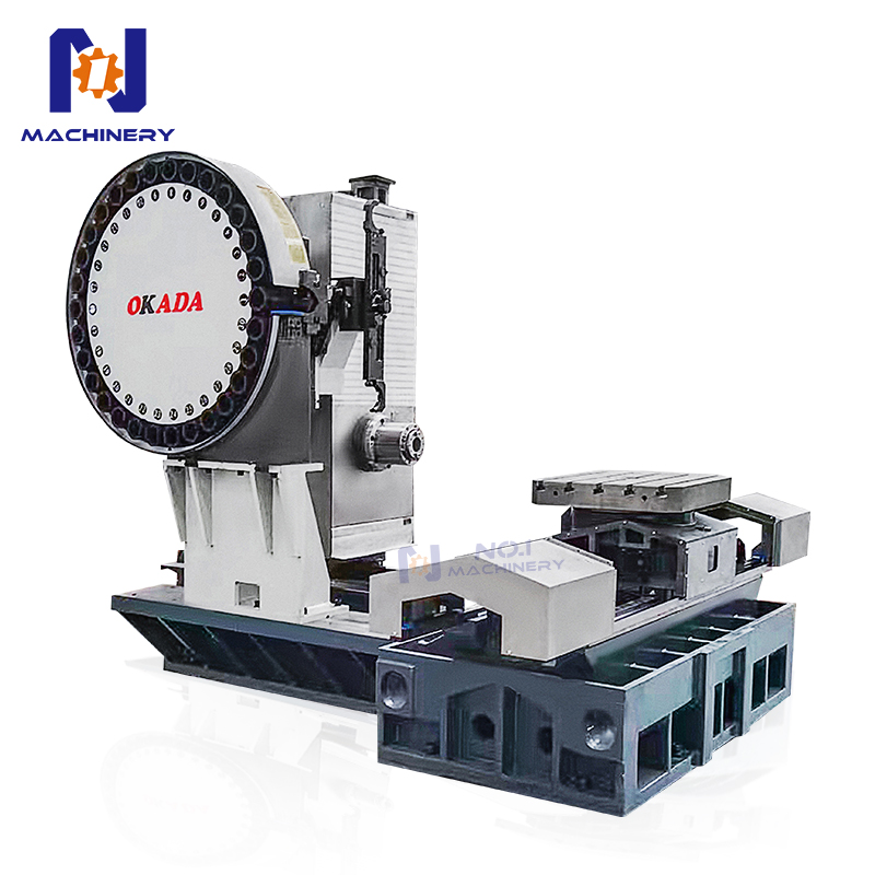 Inverted Structure Cnc Horizontal Milling Machining Center HMC630 With Taiwan Okada 30-Disc-ATC