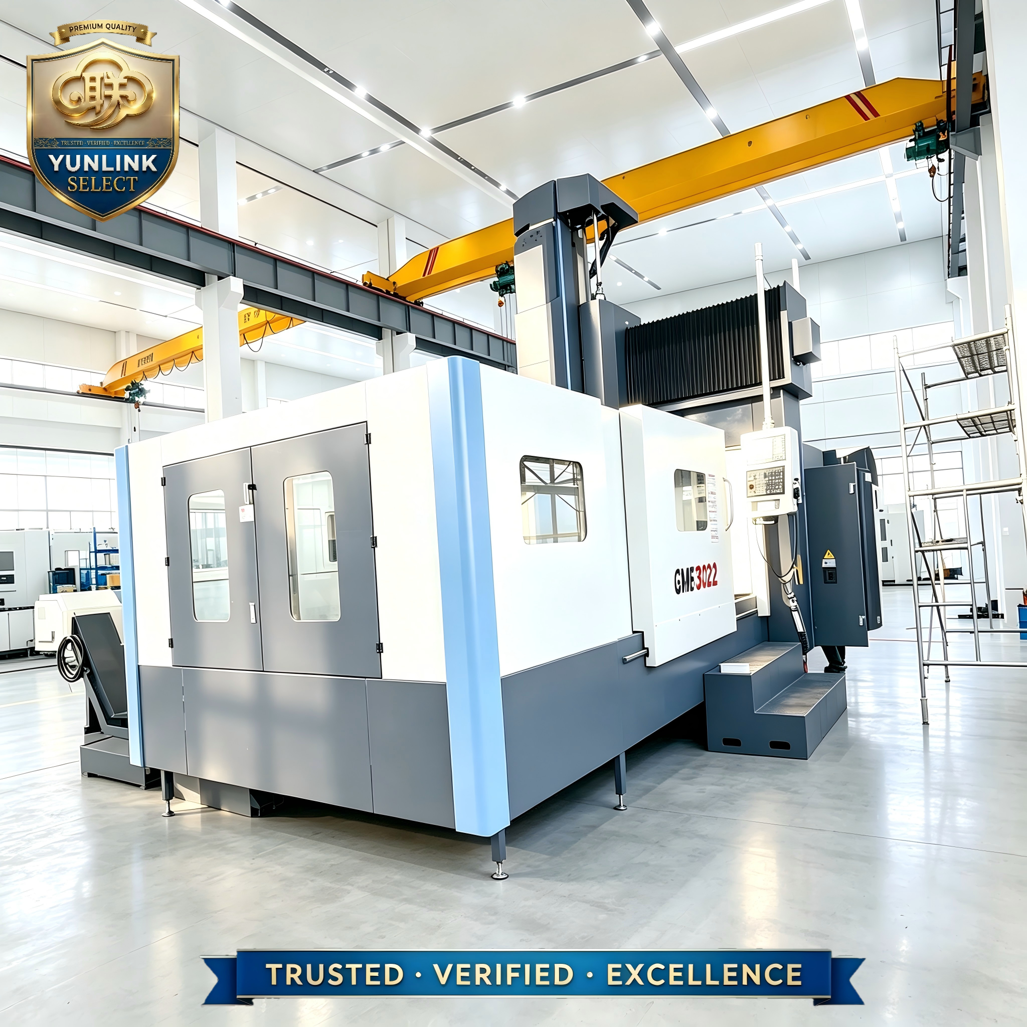 GMB3022 High Precision Horizontal CNC Gantry Machining Center 3000mm Table Double Column Bridge Milling Machine Automatic FANUC