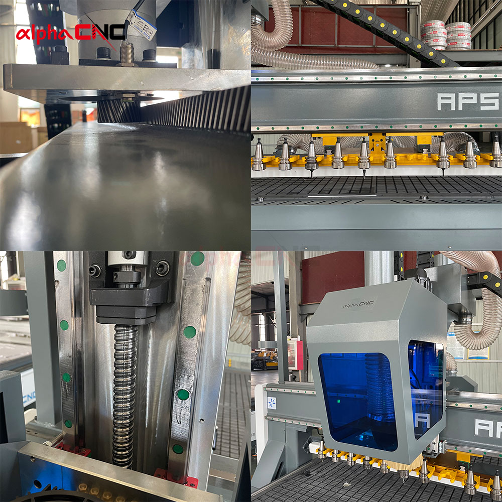 Hot Selling Alpha Wood CNC Router ATC 3 Axis 220V 380V Wood Carving ATC Nesting CNC Router Machine 2130 For Furniture Cabinet